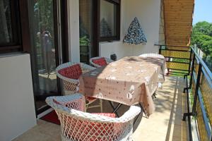Balkón alebo terasa v ubytovaní Illés Apartman