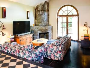 Seating area sa Charming, cosy renovated farm in Les Houches