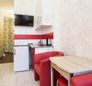 Η κουζίνα ή μικρή κουζίνα στο Appartment Grecheskaya 45/40