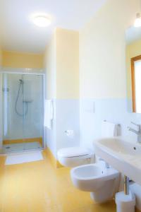 Koupelna v ubytování Agriturismo la Chiocciola