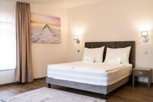 a bedroom with a bed in a room at Hotel MAGISTR Vsetín in Vsetín