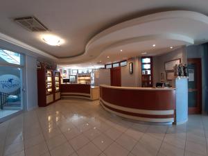 The lobby or reception area at Hotel Pegaso