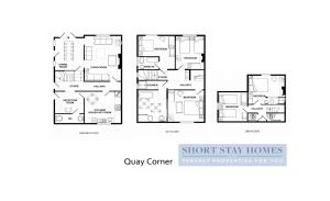 Půdorys ubytování Quay Corner, 5 bed house, Christchurch Dorset