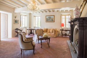 Posezení v ubytování Villa Melangola