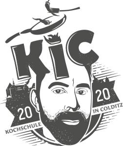 um desenho a preto e branco de uma cabeça de homem com em KIC Kochschule in Colditz Gastroverleih, Mietkoch, HMDL, FEWO em Colditz