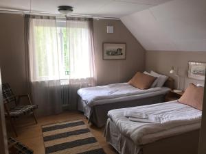 Postel nebo postele na pokoji v ubytování Gamla Gästgivaregården