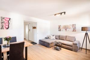 Predel za sedenje v nastanitvi Leonhardsblick Appartements