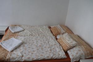Postel nebo postele na pokoji v ubytování Hotel u Nádraží Lanžhot