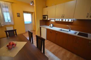 Kuchyňa alebo kuchynka v ubytovaní Apartmány Best I. Bešeňová