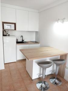 Kuchyň nebo kuchyňský kout v ubytování Apartment Prancic