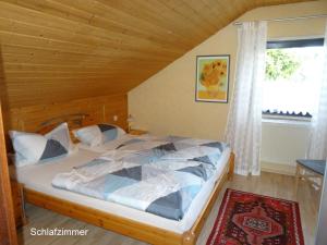 Postel nebo postele na pokoji v ubytování Ferienwohnung Petrik