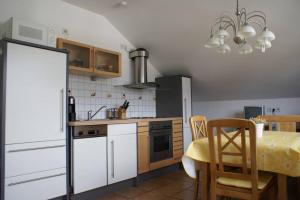 Dapur atau dapur kecil di Freundlich helles Appartment