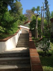 a set of stairs leading up to a house at Casa Flor de Mar in Zipolite