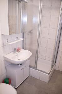 Koupelna v ubytování Erzgebirgsidyll Breitenbrunn - Waldhaus