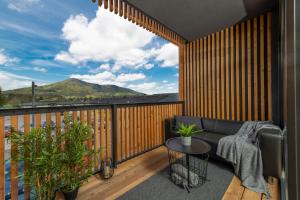 Nespecifikovaný výhled na hory nebo výhled na hory při pohledu z hotelu