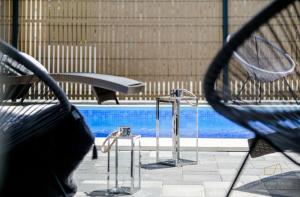 Bazén v ubytování Luxury Villa MetraMaris1 nebo v jeho okolí