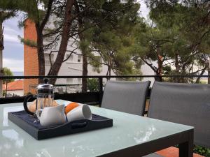 Balkón alebo terasa v ubytovaní Entre Pinos P1 Beach Apartment