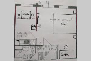 Půdorys ubytování Altstadt Appartement Goslar