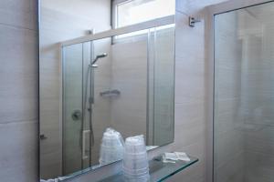 Koupelna v ubytování Hotel Astrid