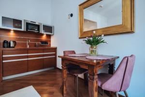Kuchyňa alebo kuchynka v ubytovaní Szpitalna 20 Apartment nr 8