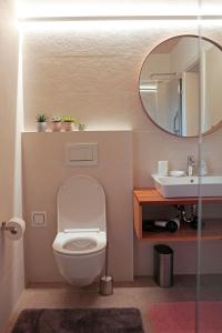 Koupelna v ubytování Haus am Salz