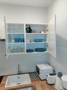 Ванная комната в Cicha Przystań - Apartamenty Wyspa Solna