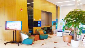 TV a/nebo společenská místnost v ubytování Holiday Inn Express Suzhou Taihu Lake by IHG