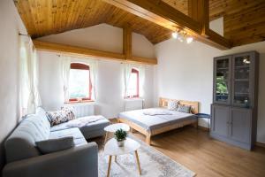 Posteľ alebo postele v izbe v ubytovaní Apartmán Albert v Spa dedinke