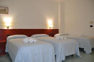 Postel nebo postele na pokoji v ubytování Tafuri Hotel
