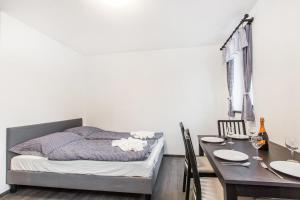 Postel nebo postele na pokoji v ubytování Apartmany Na Salasi