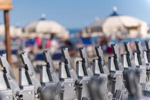 a row at Hotel Perla in Castiglione della Pescaia