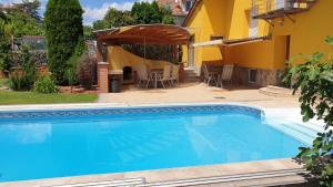 Bazén v ubytování Apartmán Znojmo nebo v jeho okolí
