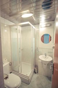 Koupelna v ubytování Hotel Cingo