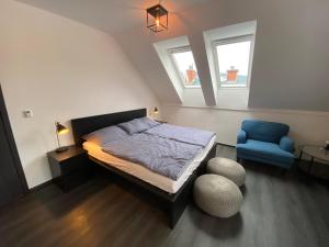 Postel nebo postele na pokoji v ubytování Apartmany Na Salasi