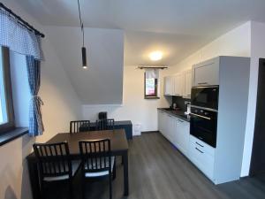 Kuchyň nebo kuchyňský kout v ubytování Apartmany Na Salasi