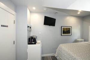 TV a/nebo společenská místnost v ubytování Serene Niagara Inn