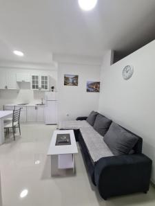 Kuchyň nebo kuchyňský kout v ubytování Apartmani Popivoda