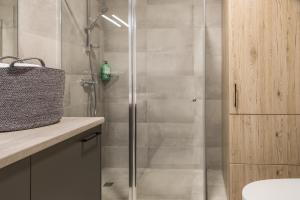 Koupelna v ubytování Apartment Hotel Laisve