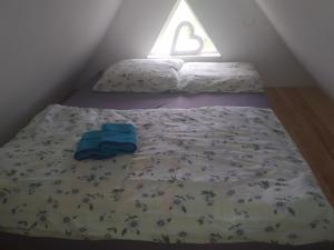 Cama o camas de una habitación en Agrowczasy u Bartka