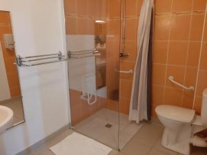 Koupelna v ubytování Home des Pins SARL