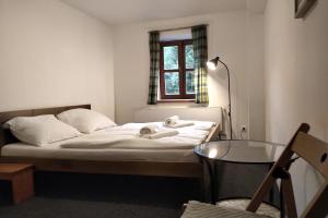 Postel nebo postele na pokoji v ubytování Hotel Alba
