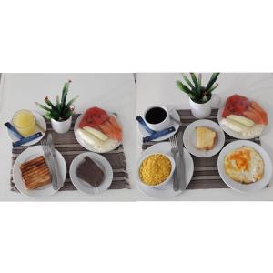 אפשרויות ארוחת הבוקר המוצעות לאורחים ב-Hotel Casa Blanca