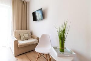 TV a/nebo společenská místnost v ubytování Marina