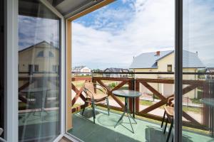 Balkón nebo terasa v ubytování Marina