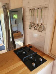 Kuchyň nebo kuchyňský kout v ubytování Tiny House Steirerbua