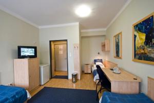 TV a/nebo společenská místnost v ubytování Hotel Kerpely