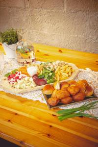 a tray of different types of food on a table at Kargaja Kuke Saun & Kämping in Padakõrve