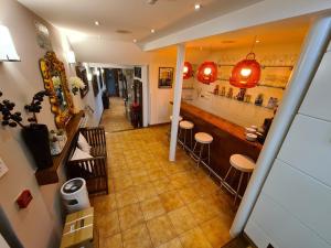 Kuchyň nebo kuchyňský kout v ubytování Hotel Jacobeo