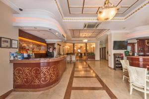 a lobby of a hotel with a bar at Antis Hotel-Special Category in Istanbul