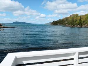 a view of the water from a boat at Holiday Home Jokobu - FJH087 by Interhome in Skånevik